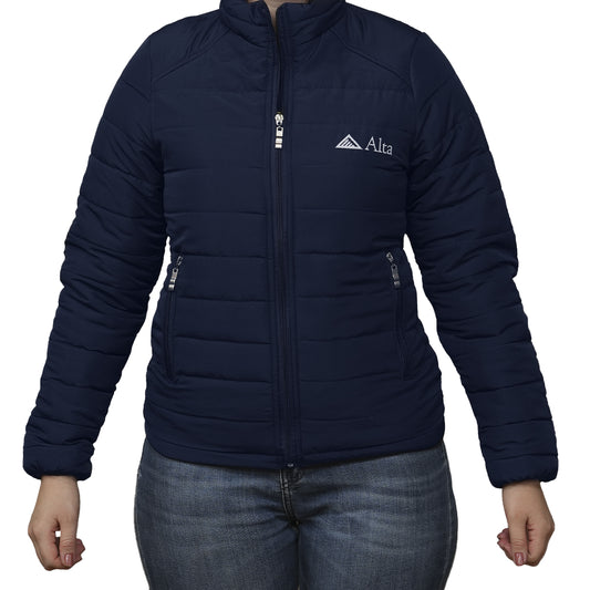 Jaqueta azul feminina