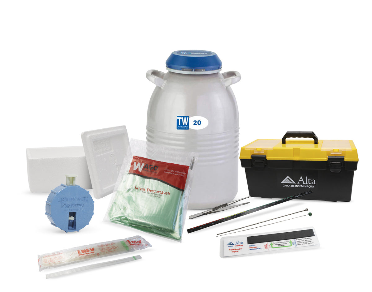 Kit de inseminação com botijão de nitrogênio – Alta Genetics do Brasil