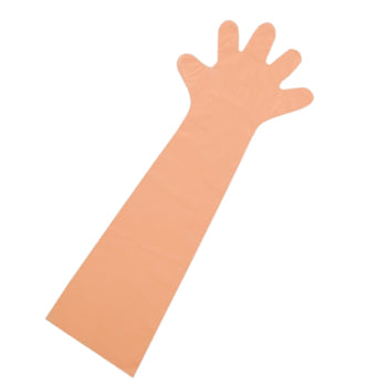 Luva plástica EVA para apalpação - 5 dedos comum (25 unidades)